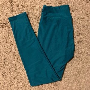 LulaRoe Leggings OS - Teal Blue
